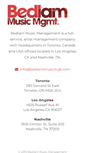 Mobile Screenshot of bedlammusicmgt.com